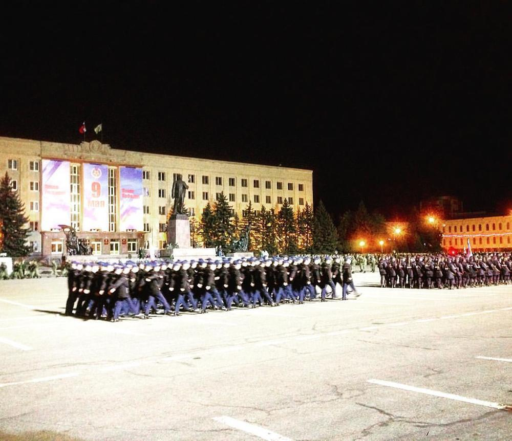 Первая репетиция парада Победы прошла в Ставрополе с военной техникой