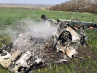 Появились фотографии с места крушения вертолета на Ставрополье 