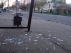 Покрытие остановки разрушили вандалы в центре Ставрополя