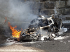 В Ставропольском крае парень украл мотороллер и сжег его