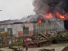 Склад на воинской части площадью 300 квадратов загорелся на Ставрополье — видео 