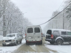 Из-за жуткого мокрого снегопада в ДТП попали много машин на Ставрополье 