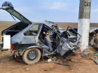   Неопытный автомобилист погиб на трассе в Курском округе после наезда на бетонный столб