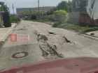 После очередного ливня в Ставрополе дорога в СНТ «Озон» превратилась в руины