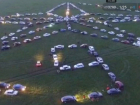 Более 200 автолюбителей из Ессентуков выстроили огромную «Звезду Победы»