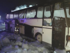 В Дагестане загорелся рейсовый автобус, следовавший из Ставрополя в Каспийск — видео