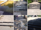 Разбитая лестница и бьющие на тротуар потоки воды из каскадного фонтана в Пятигорске вызвали возмущение горожан 