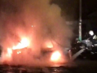 Автомобиль сгорел дотла возле СТО в Ставрополе