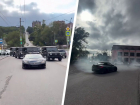 Свадебный кортеж с Lamborghini и Mercedes устроил дрифт на улицах Ессентуков