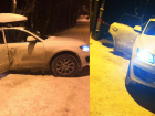 В Пятигорске на горе Машук в снегу застрял автомобиль "Ауди"