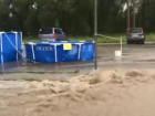 Ливень и град затопили Пятигорск в начале лета — видео 
