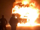 Огромная фура с макаронами вспыхнула и сгорела на трассе Ставрополь-Светлоград