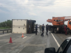 Из-за перевернувшихся грузовиков в районе Курсавки образовался километровый затор
