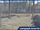 Перекопанная земля и поврежденные деревья в Дубовой роще снова возмутили жителей Ставрополя