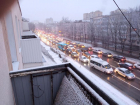Пробки в Ставрополе достигли 9 баллов из-за дождя со снегом