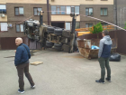 В Ставрополе рухнул строительный кран у многоквартирного дома