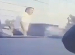 Появилось видео наезда «Приоры» на сотрудника ДПС в Ставропольском крае