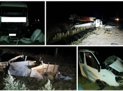 Двое погибли в жуткой аварии из трех грузовых автомобилей на трассе Ставрополья
