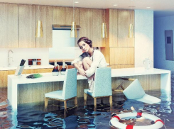 В Ставропольском военном городке затопило более 5 этажей многоэтажки