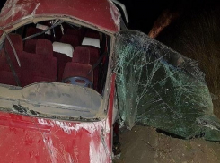 7 пассажиров пострадали после «вылета» в кювет микроавтобуса под Минводами