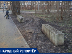 Уборочная техника «наследила» на тропе здоровья в Ставрополе