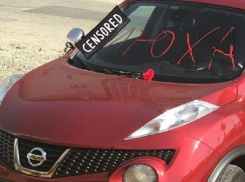 К девушкам легкого поведения отнес неизвестный вандал хозяйку бордового «Ниссана» в Ставрополе