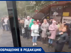 Толпы людей замерзли на остановках в ожидании ставропольских маршруток
