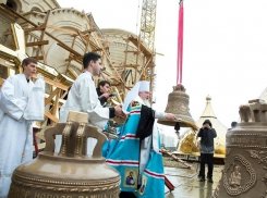 Храм в честь князя Владимира в «Перспективном» озаглавился золотыми куполами в Ставрополе 