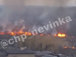 Крупный пожар вспыхнул в Невинномысске — горят поля площадью 1000 квадратных метров