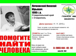 В Ставрополе мужчина пропал без вести 2 недели назад