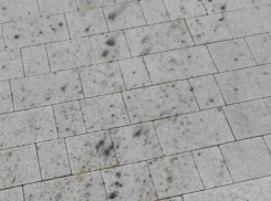 Новая плитка на проспекте в Ставрополе испортилась после первого снега