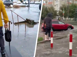 Рынок в воде, а люди без обуви: видео с затопленных улиц Ставрополя показали очевидцы
