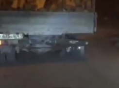 Грузовик без задних колес наделал шума ночью в Кисловодске 