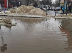 Проспект Юности в Ставрополе превратился в реку