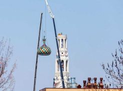 В Ставрополе на колокольню Казанского собора возвели купол 