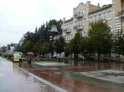 На Кисловодск обрушился сильный ливень