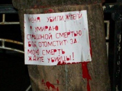 «Бог отомстит за мою смерть»: неизвестные художники оставили зловещее послание и залили «кровью» дерево рядом с музеем в Железноводске