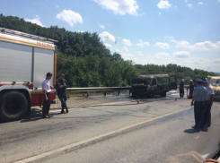Маршрутка сгорела на выезде из Михайловска