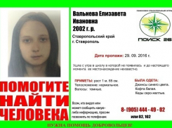 Четырнадцатилетняя школьница не вернулась домой в Ставрополе