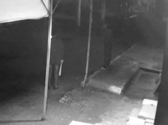 Двое молодых вандалов разнесли рынок самодельными битами на Ставрополье и попали на видео