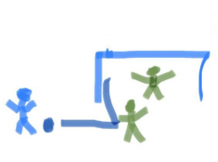 «Не успел заснять»: креативным рисунком на скорую руку отчитались о голе в ставропольском ФК