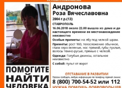 13-летняя девочка в голубых джинсах со шрамом на лбу пропала на Ставрополье