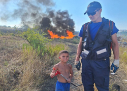 Девятилетний ставрополец помог огнеборцам потушить пожар