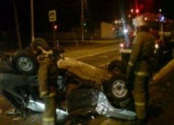 "Хендай" и "Форд" столкнулись на вечерней трассе в Пятигорске