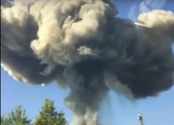 Огромный пугающий «гриб» от взрыва в Абхазии, где пострадала ставропольчанка, сняли на видео