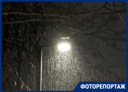 Обильный снегопад прошел ночью в Ставрополе 