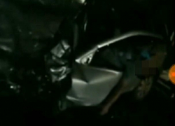 Человек погиб в страшном столкновении "Тойоты" и "Калины" на Ставрополье