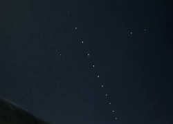 Шлейф спутников Starlink снова наблюдали над Ставропольем и Кавминводами