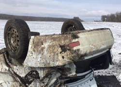 Лихач из Дагестана на «Приоре» вылетел в кювет и перевернулся на одной из ставропольских трасс