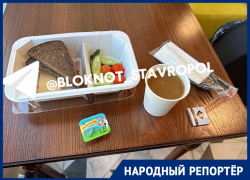 «Из комфортности лишь столовые приборы»: меню в ставропольском аэропорту продолжает шокировать пассажиров